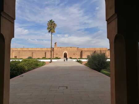 el badi palace in marrakeshのeditorial素材