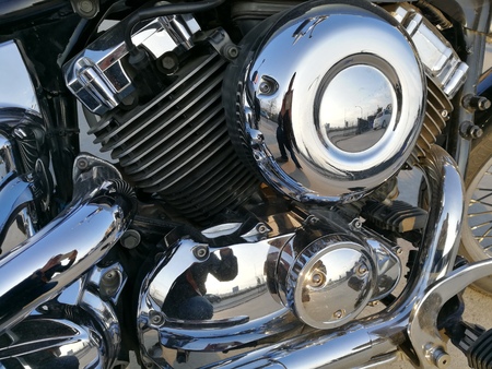motorcycle engineの写真素材