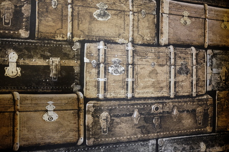 old suitcasesの写真素材