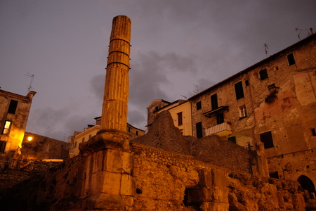 Roman remains in terracinaの写真素材