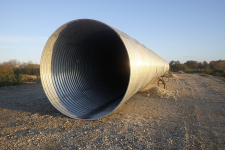 drainage pipe bridgeの写真素材