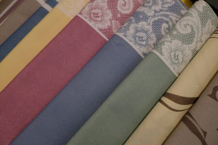 set of tableclothsの写真素材