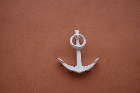 anchor on the wallの写真素材