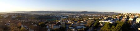 panorama from the village of camerano