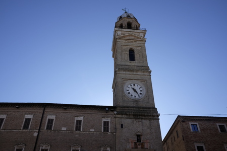 civic tower of macerataのeditorial素材