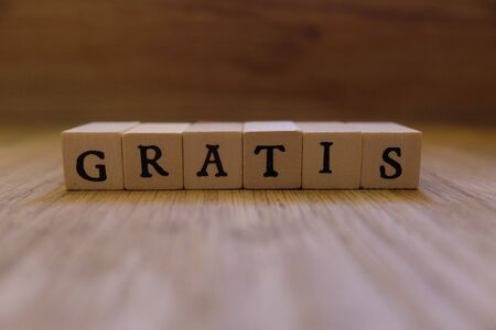 Free wooden writingの写真素材