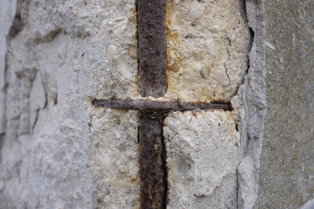 old palace with ruined pillarsの写真素材