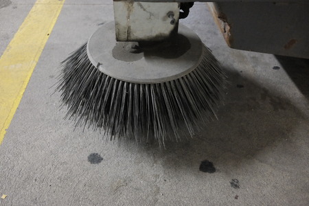 detail of floor cleaning machineの写真素材