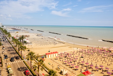 montesilvano waterfront from aboveの写真素材