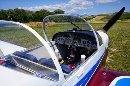 small airplane cockpitの写真素材