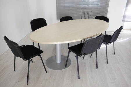 oval meeting table