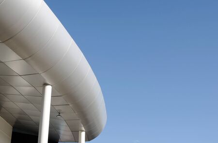 exterior of exterior building with curvesの写真素材