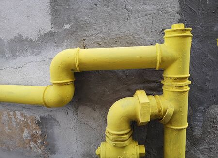 system of external methane pipesの写真素材