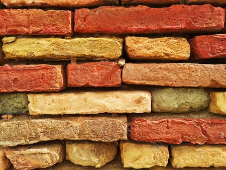old and ruined brick wall background