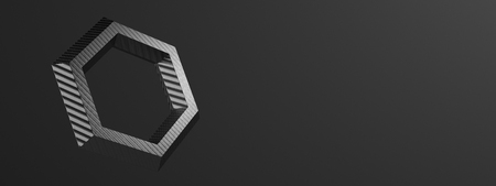 black carbon fiber structure - Illustration