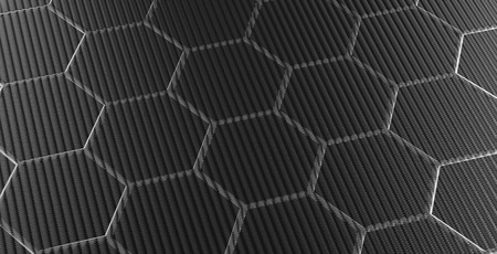 black carbon fiber structure - Illustration