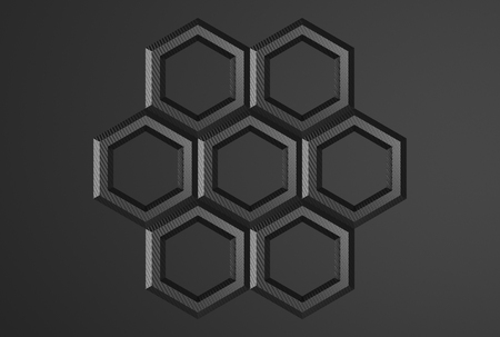 black carbon fiber structure - Illustrationの写真素材