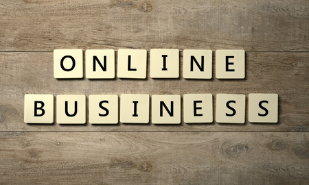 business symbol on wooden table - Illustrationの写真素材