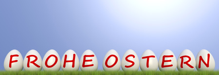 happy easter with colored egg - Illustrationの写真素材