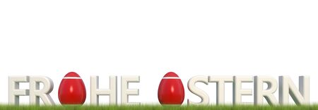 happy easter with colored eggs - Illustrationの写真素材