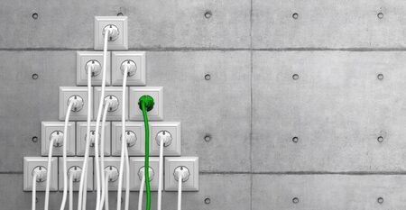 Power Plugs - Illustrationの写真素材