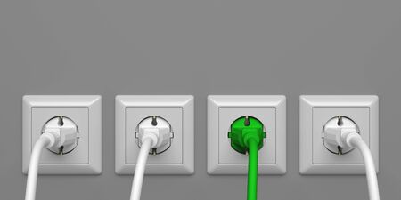 Power Plugs - Illustrationの写真素材