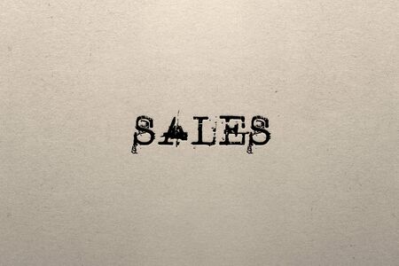 vintage font SALE on natural paper - Illustrationの写真素材