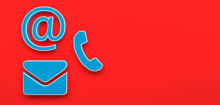 business contact icon symbol for internet as template - 3D Illustration