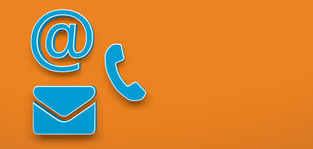 business contact icon symbol for internet as template - 3D Illustration