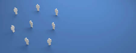 business contact icon symbol for internet with clear tablet as template - 3D Illustrationの写真素材