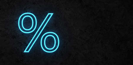 neon light SALE symbol as text - 3D illustrationの写真素材