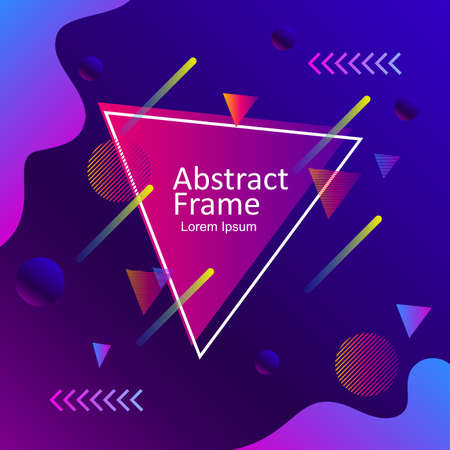 abstract background with geometric shape and gradient color for backdropのイラスト素材