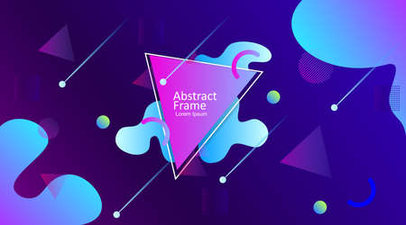 vector illustration abstract music background with liquid gradient color designのイラスト素材
