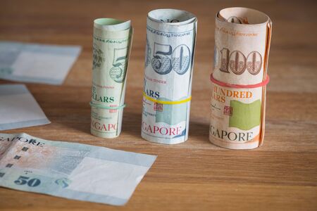 Singapore dollarsの写真素材