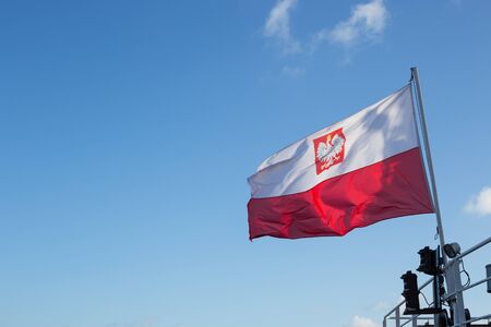 The Polish flagの写真素材