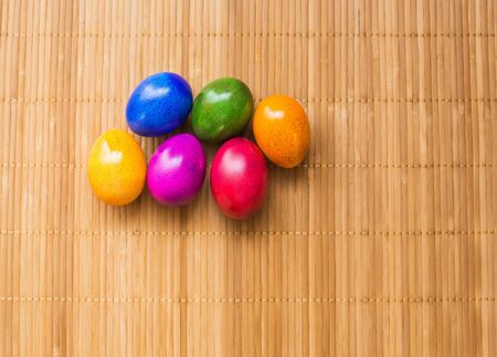 Painted Easter eggs with place for inscription