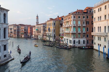 Venice / View of the river and historical architecture / june 2017の写真素材