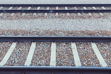 View of the railroad tracksの写真素材