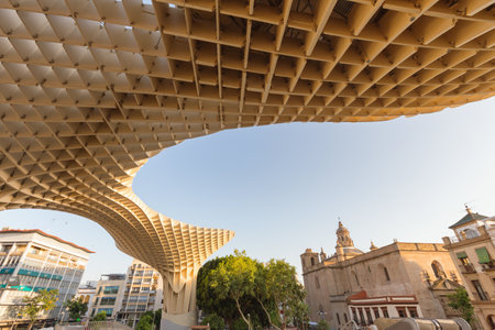 Sevilla, Architecture of the Metropol parasol (Setas de Sevilla)のeditorial素材