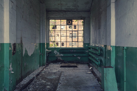 rooms with historic architecture outside the windowの写真素材