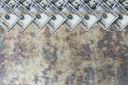 American dollars, empty space for an inscription