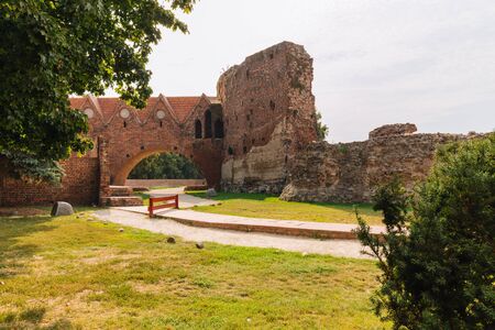 Torun, Medieval Teutonic castleの写真素材