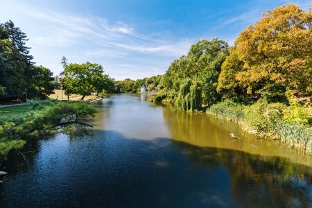 Szczecin. Kasprowicz city park. A place for walks and relaxation for residents