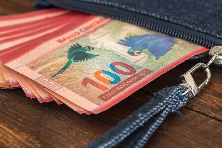 Bolivian money / bolivianoの写真素材