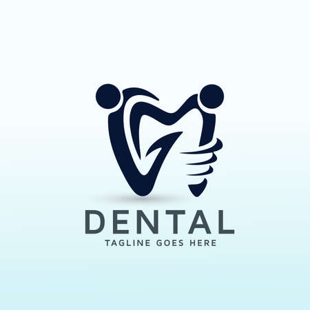 Logo for dental clinic advertisementのイラスト素材