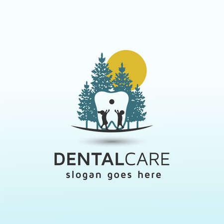 modern and sophisticated logo for our pediatric dental practiceのイラスト素材