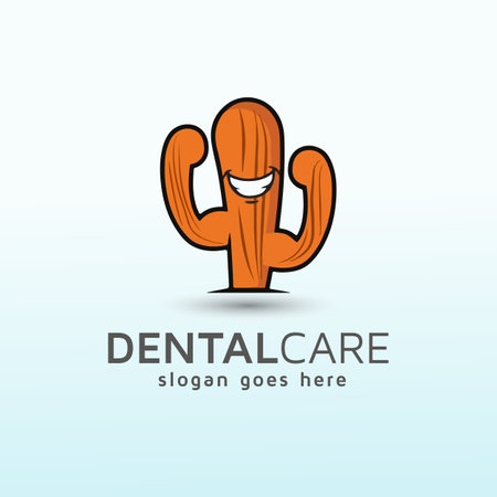 modern unique dental logo design templateのイラスト素材