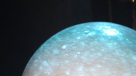sphere in the dark, closeup of photo, computer graphicsの写真素材