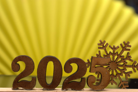 Happy New Year 2020 with snowflakes. 3D illustration.の写真素材