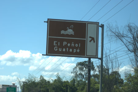 E-pass road sign.の写真素材